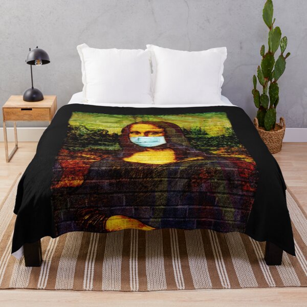Item preview, Pandemic Mask Art Mona Lisa Graffiti designed and sold by Bevatron.