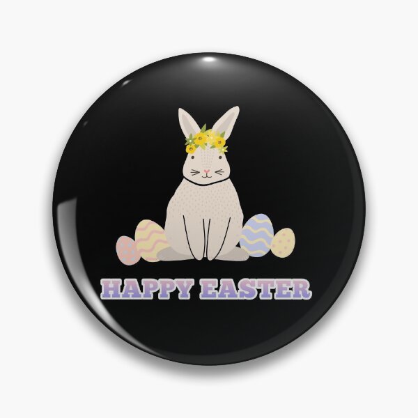 Item preview,  Happy Easter beige rabbit designed and sold by VioletBear.