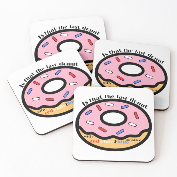 Item preview, The last donut with red white and blue sprinkles designed and sold by yougotpainted.