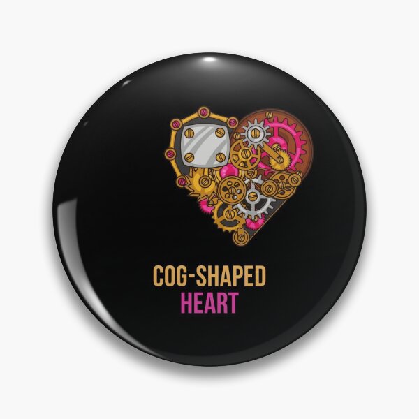 Item preview, Cog-Shaped Heart designed and sold by Nathalie Aynié.