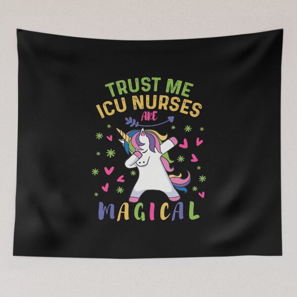 Item preview, Cute Dabbing Unicorn Icu Nurse Gift designed and sold by TeeZazzle.