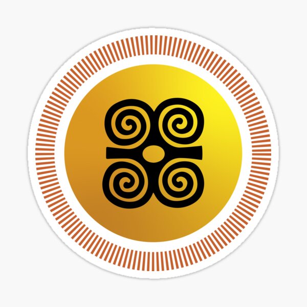 African Adinkra Symbol Dwennimmen Sticker For Sale By Ikonolexiart Redbubble
