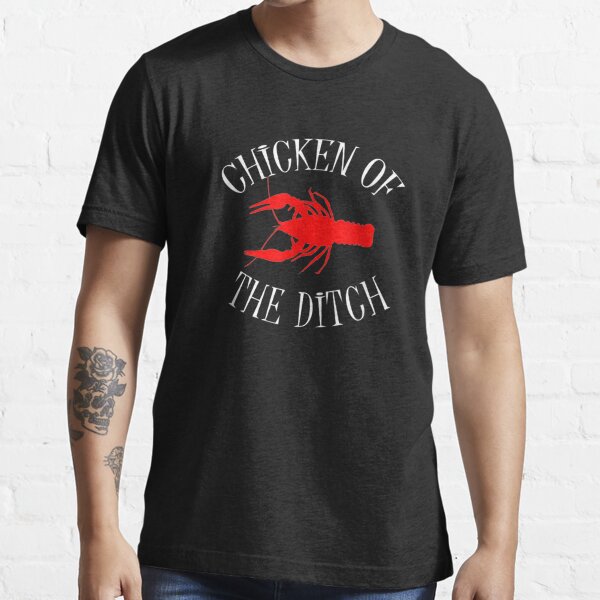  Chicken Of The Ditch Crawfish Boil Party Southern Cajun T-Shirt  : Clothing, Shoes & Jewelry
