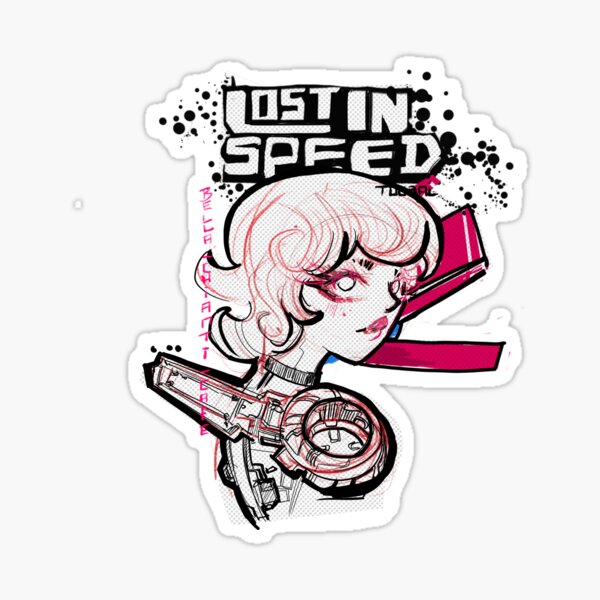 Masquée même dans le cyberpunk Sticker