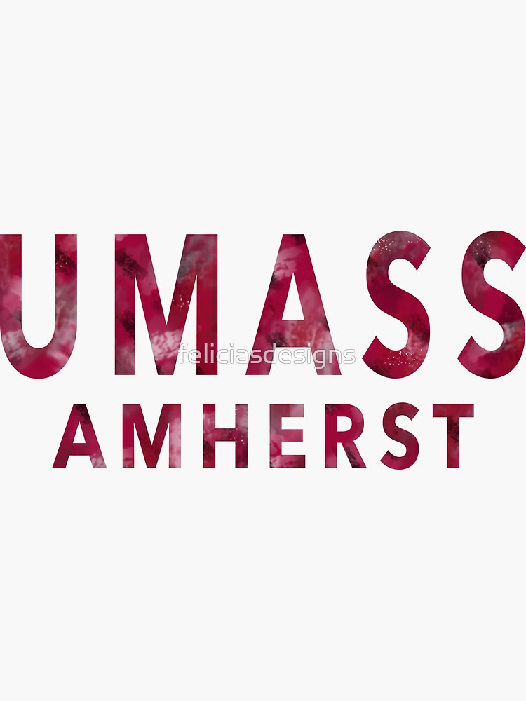 "UMass Amherst" Sticker by feliciasdesigns | Redbubble