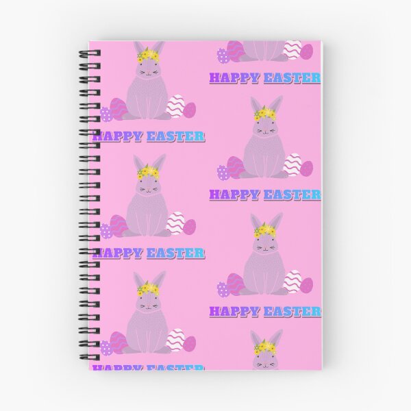 Item preview, Happy Easter pink rabbit designed and sold by VioletBear.