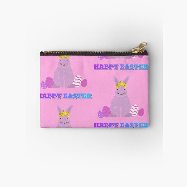 Item preview, Happy Easter pink rabbit designed and sold by VioletBear.