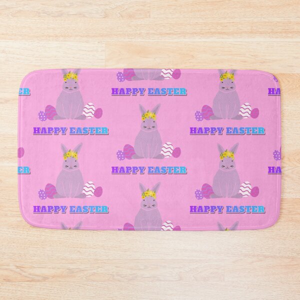 Item preview, Happy Easter pink rabbit designed and sold by VioletBear.
