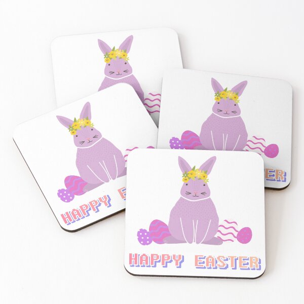 Item preview,  Happy Easter violet rabbit designed and sold by VioletBear.
