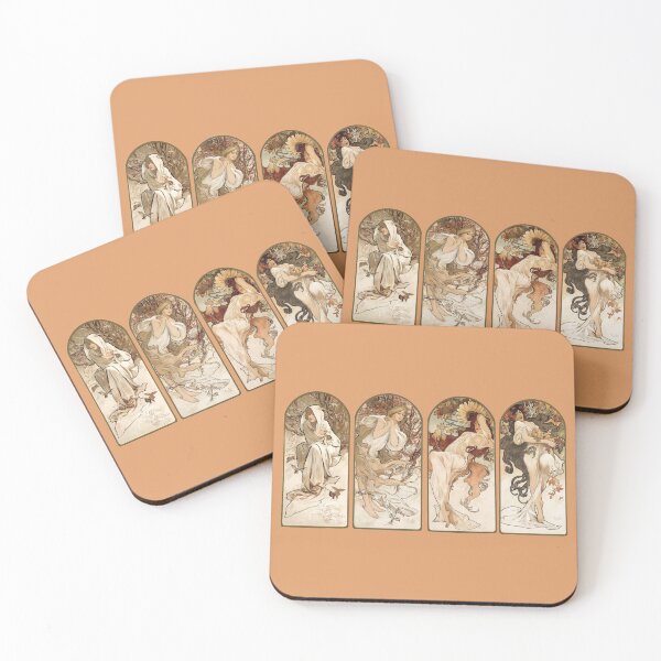 Item preview, The Seasons (1897) by Alphonse Maria Mucha. designed and sold by monsterplanet.