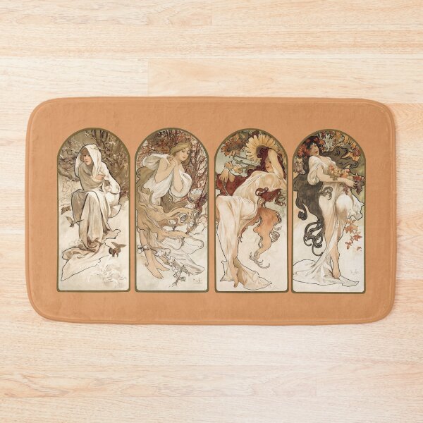 Item preview, The Seasons (1897) by Alphonse Maria Mucha. designed and sold by monsterplanet.