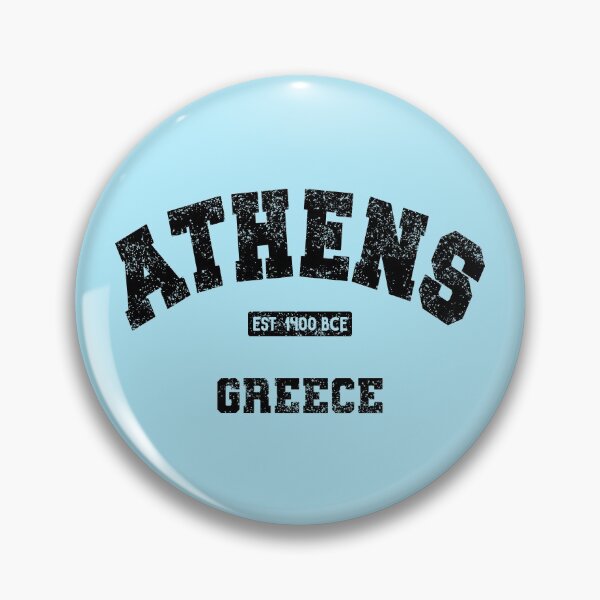 Item preview, Athens, Greece Est. 1400 BCE Athletic Style Distressed designed and sold by Happy Puppy Print On Demand.