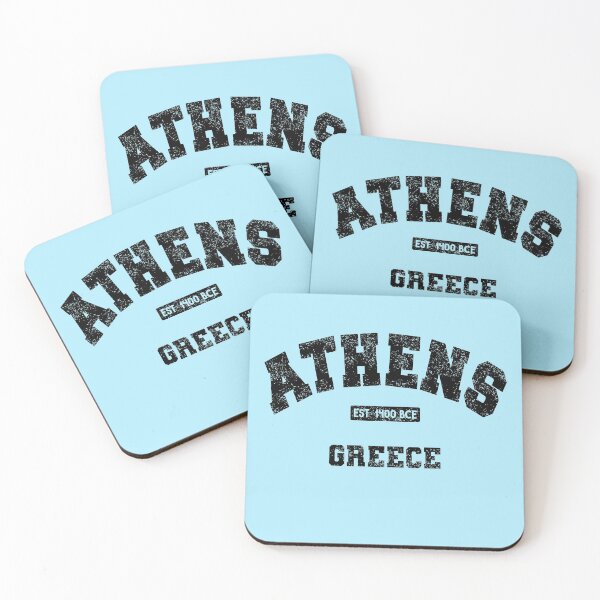 Item preview, Athens, Greece Est. 1400 BCE Athletic Style Distressed designed and sold by Happy Puppy Print On Demand.