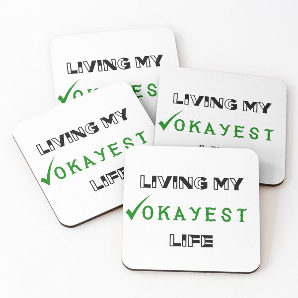 Item preview, Living My Okayest Life designed and sold by AthleticWolves.