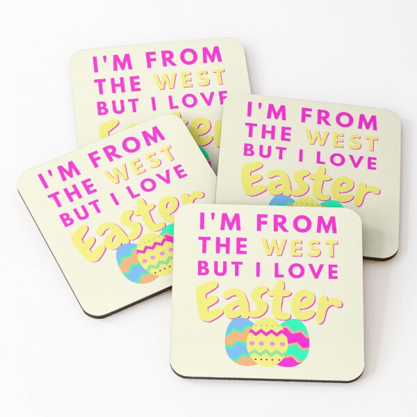 Item preview, I'm from the west but I love east-er - Funny Easter Design designed and sold by DrawingBoard.