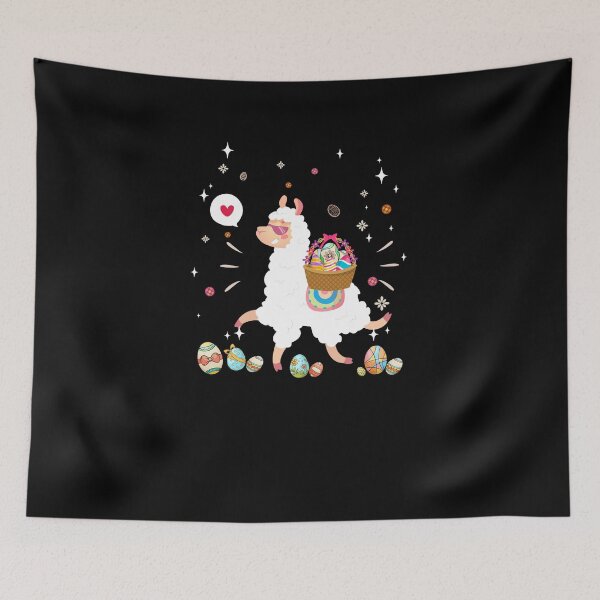 Item preview, Happy Easter Bunny Llama Bringing Easter Egg Basket Youth designed and sold by cadieuxart.