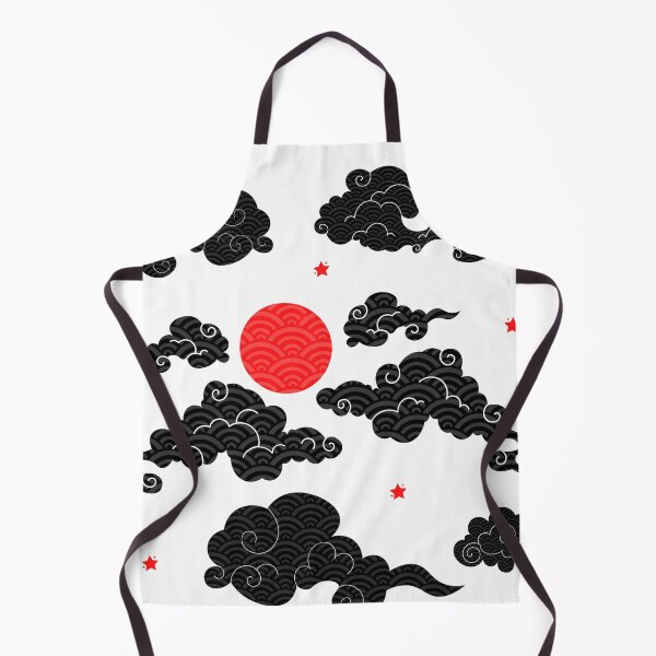 Item preview, Japanese Wind Clouds with Red sun designed and sold by CynthSky.