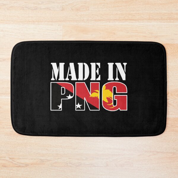Item preview, Made In PNG with Papua New Guinea Flag designed and sold by PNG-pikinini.