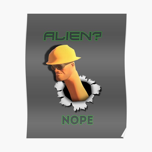 Tf2 Nope Engineer Posters | Redbubble