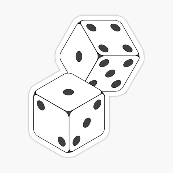 Rolled Dice Sticker