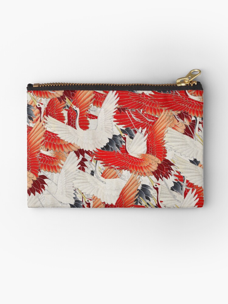 Thumbnail 1 of 4, Zipper Pouch, Crane Flight Pattern designed and sold by aeolia.