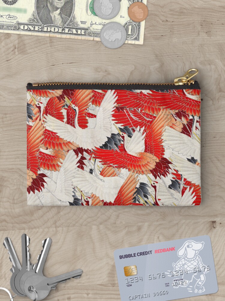 Thumbnail 3 of 4, Zipper Pouch, Crane Flight Pattern designed and sold by aeolia.