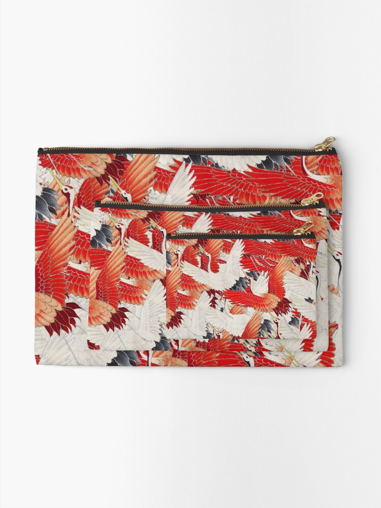 Thumbnail 2 of 4, Zipper Pouch, Crane Flight Pattern designed and sold by aeolia.