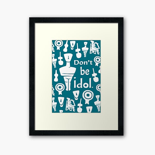 Item preview, Cycladic motif 2, idol-idle designed and sold by Amilia Korre.