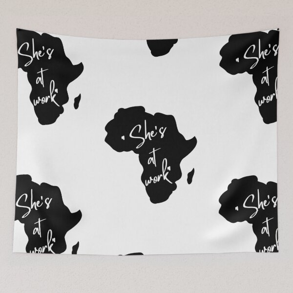 Item preview, Where's Africa? She's At Work | Tiktok designed and sold by itsokaybyme.