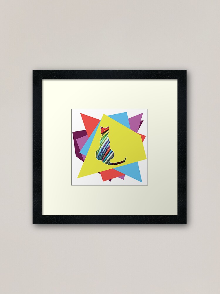 Alternate view of Yarn cat Framed Art Print