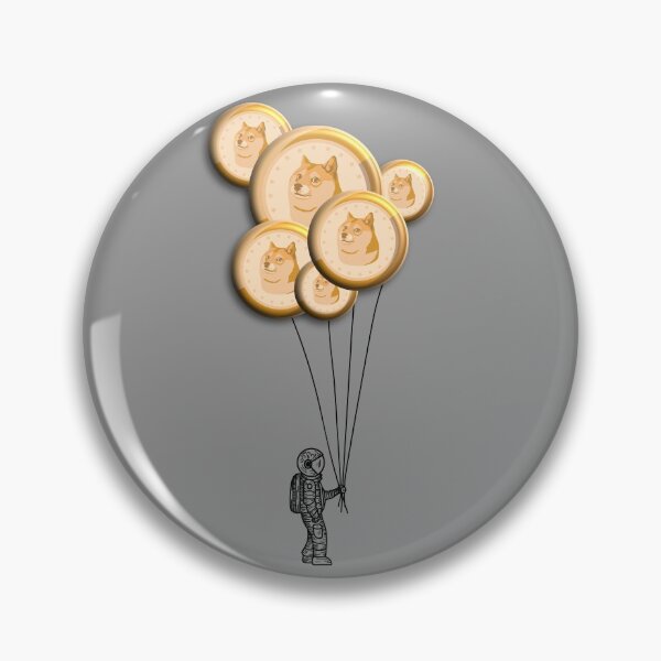 Item preview, Astronaut Holding Dogecoin Balloons Crypto To The Moon Gear designed and sold by DynamicDesign.
