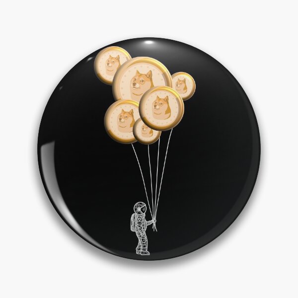 Item preview, Astronaut Holding Dogecoin Balloons Crypto To The Moon Gear designed and sold by DynamicDesign.
