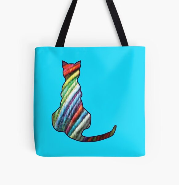 Yarn Cat All Over Print Tote Bag