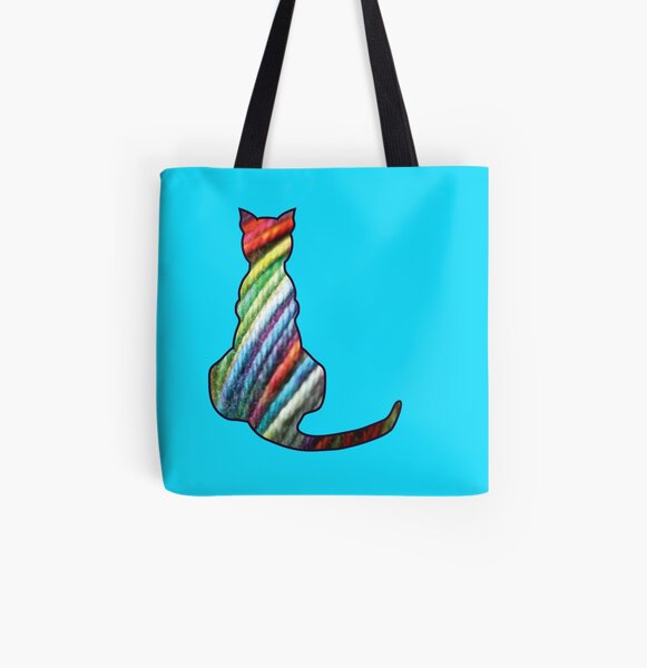 Yarn Cat All Over Print Tote Bag