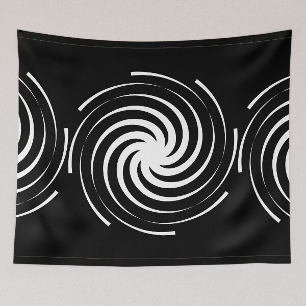 Item preview, Copy of geometric colourful psychedelic ripple pattern black 3 designed and sold by kyds.