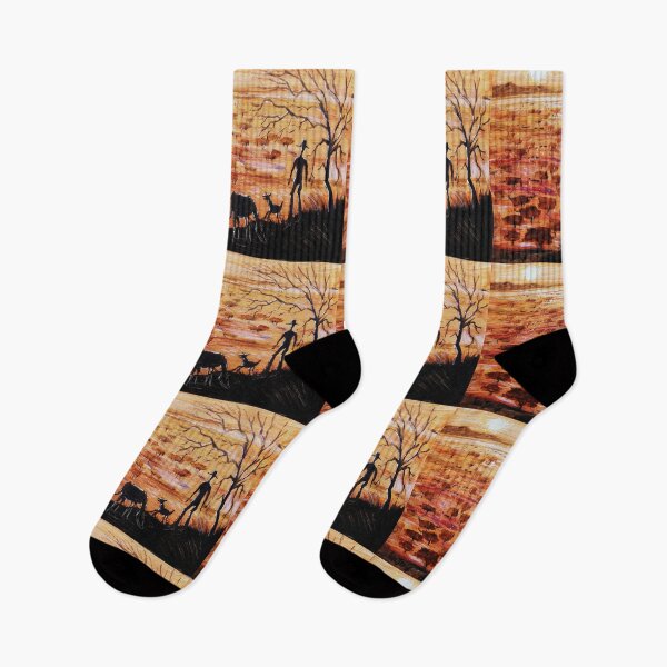 Item preview, Aussie outback painting of stockman, horse and dog.   designed and sold by Al Benge - NZ & Australian Art.
