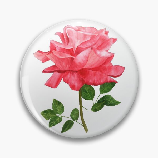 Item preview, Watercolor pink Rose art designed and sold by svetlana84.