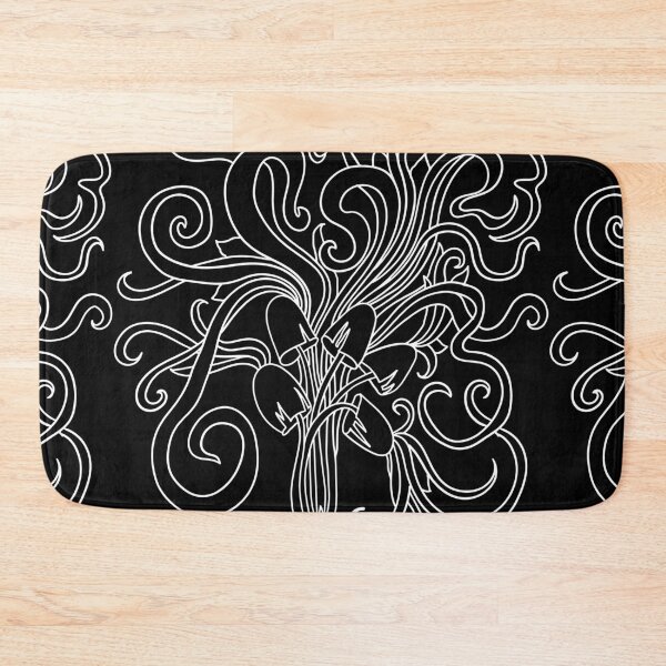 Item preview, geometric colourful psychedelic ripple pattern black 4 designed and sold by kyds.