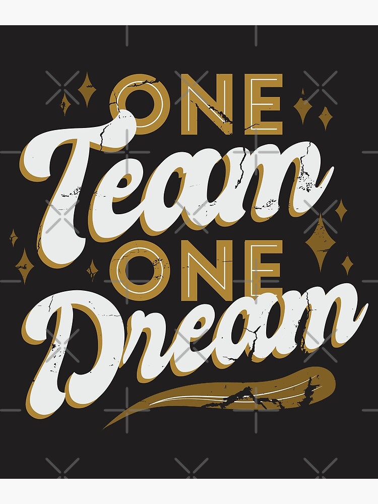 One Team One Dream Calligraphy Saying Stock Vector (Royalty Free)  1619708947 | Shutterstock