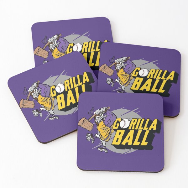Item preview, Gorilla Ball Is Back! | Vintage Purple & Gold Baseball designed and sold by SLAG-Creative.