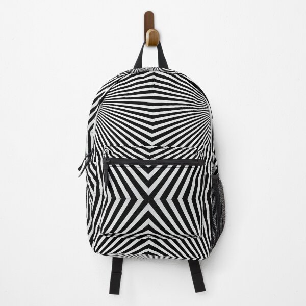 Item preview, geometric colourful psychedelic ripple pattern black 5 designed and sold by kyds.