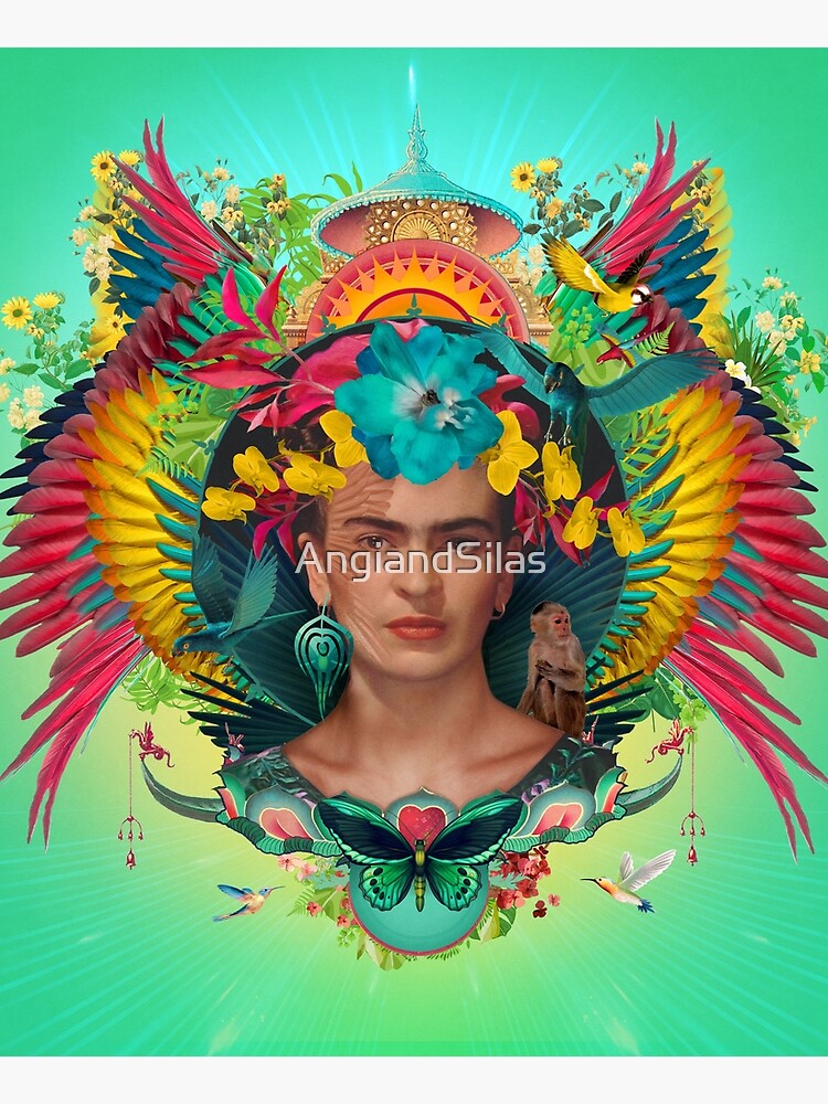 Frida Kahlo Tribute Tropical by AngiandSilas