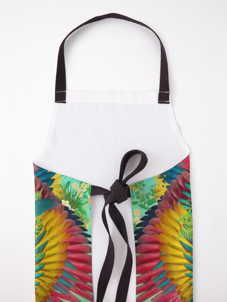 Alternate view of Frida Kahlo Tribute Tropical Apron