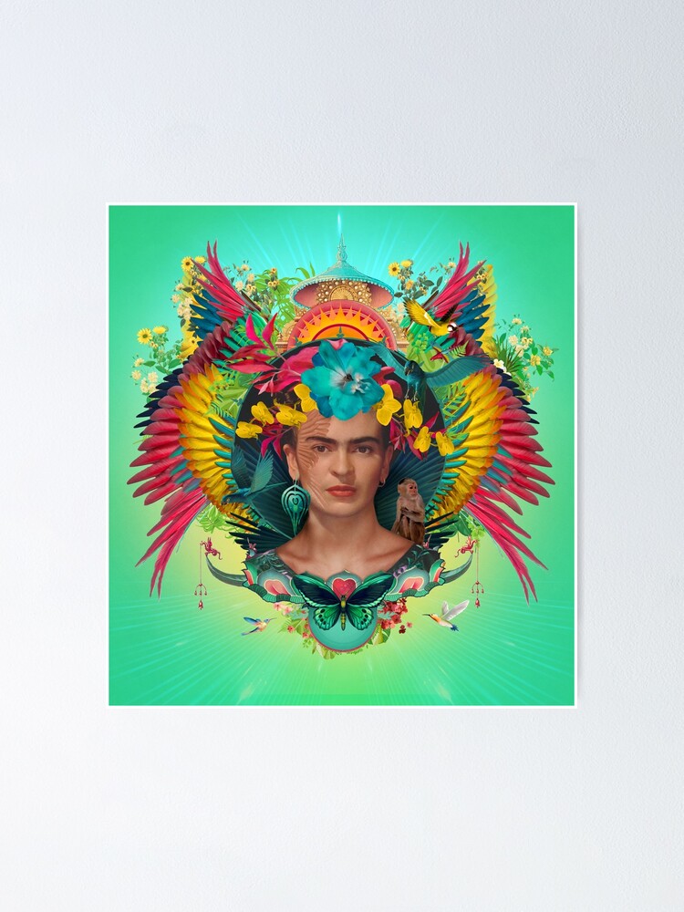 Frida Kahlo Tribute Tropical Poster for Sale by AngiandSilas