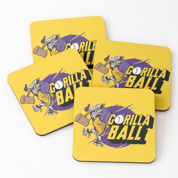 Item preview, Gorilla Ball Is Back! | Vintage Purple & Gold Baseball designed and sold by SLAG-Creative.