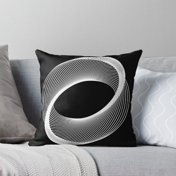 Item preview, geometric colourful psychedelic ripple pattern black 7 designed and sold by kyds.