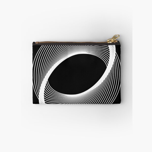 Item preview, geometric colourful psychedelic ripple pattern black 7 designed and sold by kyds.