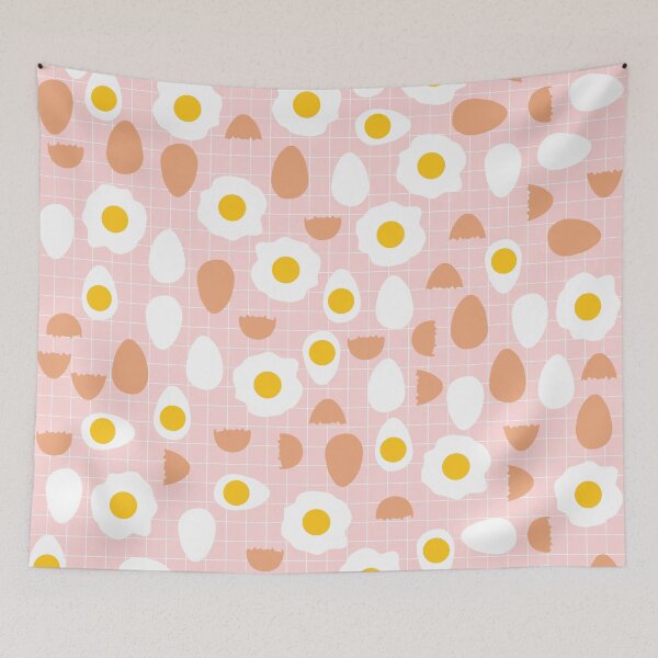 Item preview, Cute Eggs Pattern on Pink Background designed and sold by kapotka.