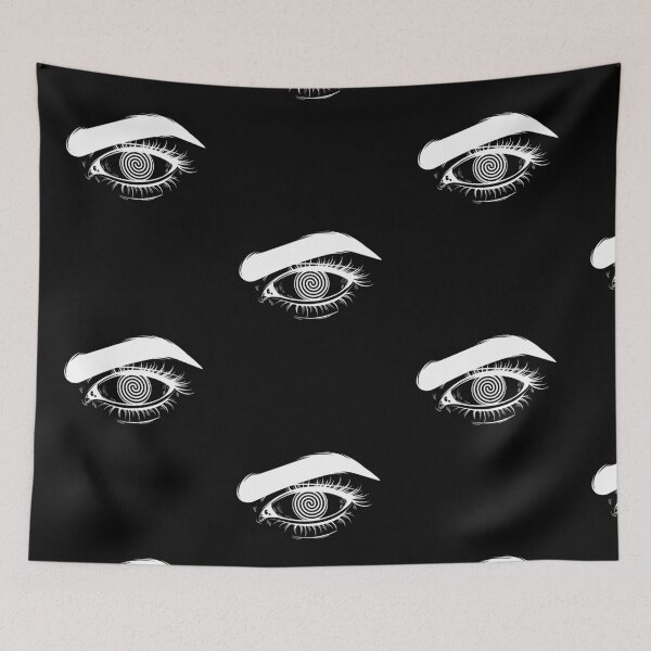 Item preview, geometric colourful psychedelic ripple pattern black 9 designed and sold by kyds.