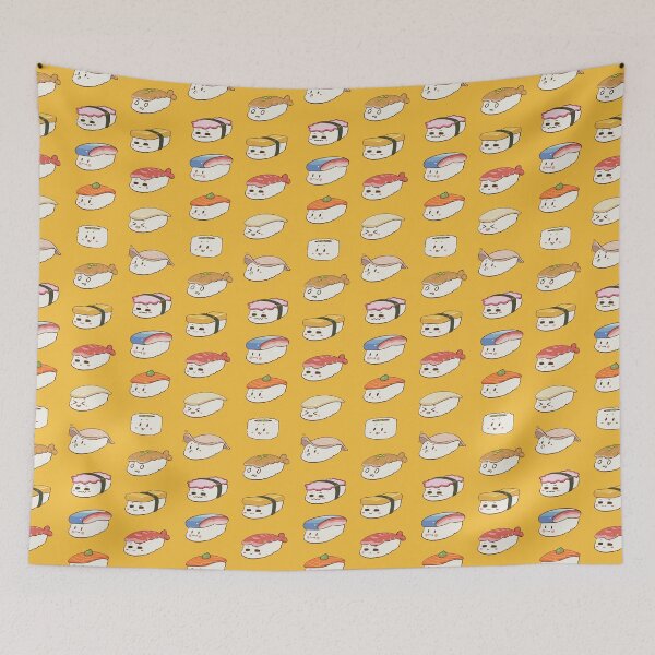 Item preview, Cute Sushi Character (9 pieces) designed and sold by GreenL3gacy.